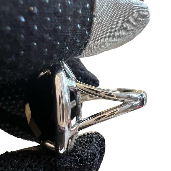 EFFY ENY Women's Sterling Silver & Onyx Ring - Size 7 NW - Picture 4 of 7